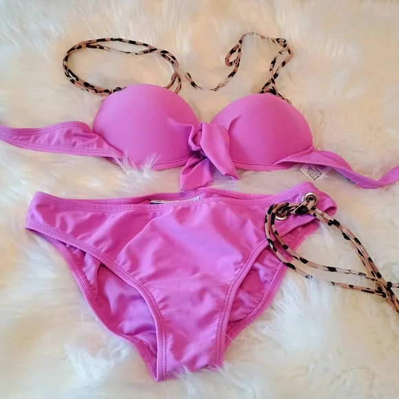 California Waves Pink Bikini. NWOT - Picture 2 of 5